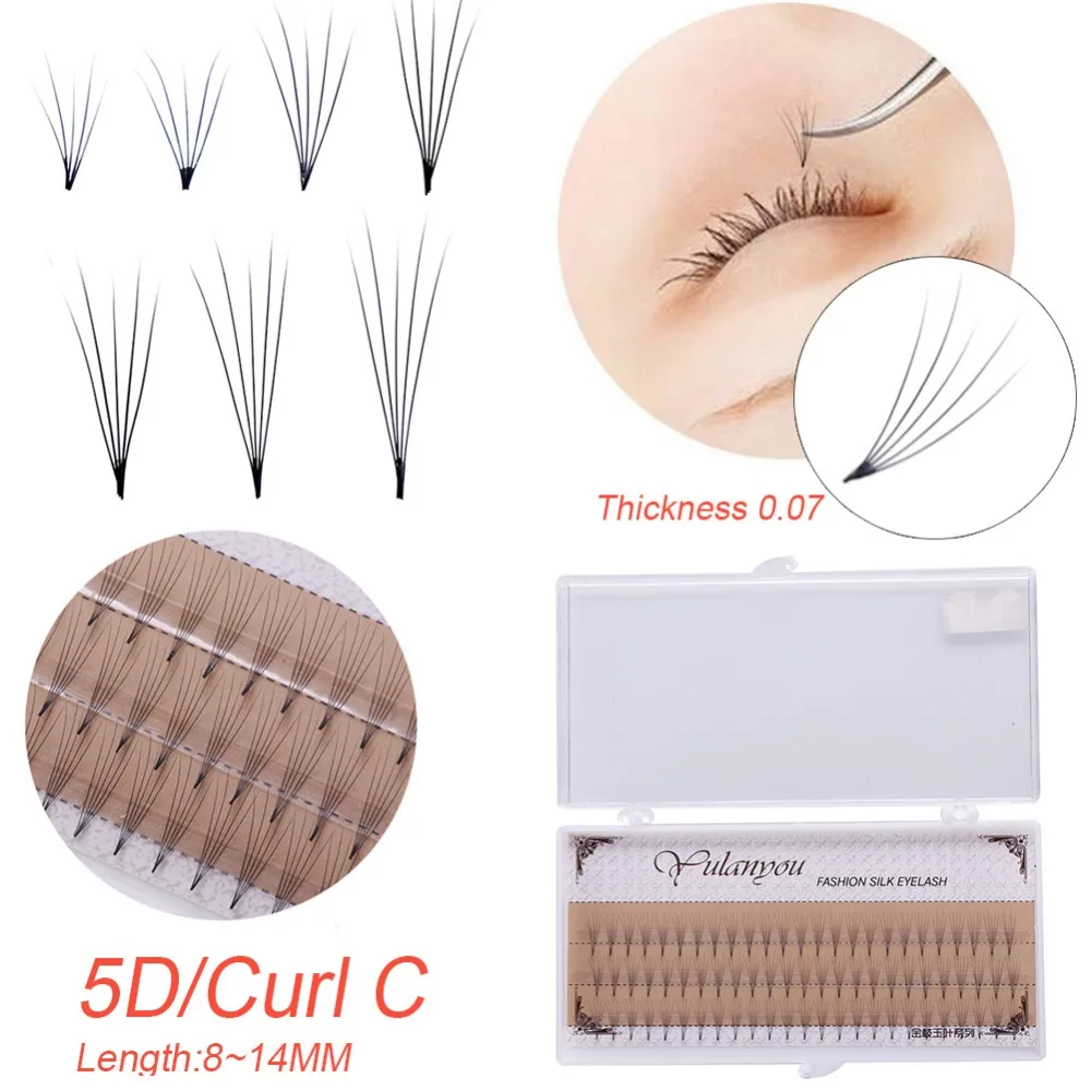 1 чехол 20D / 5D красивые женские длинные толстые накладные ресницы индивидуальное