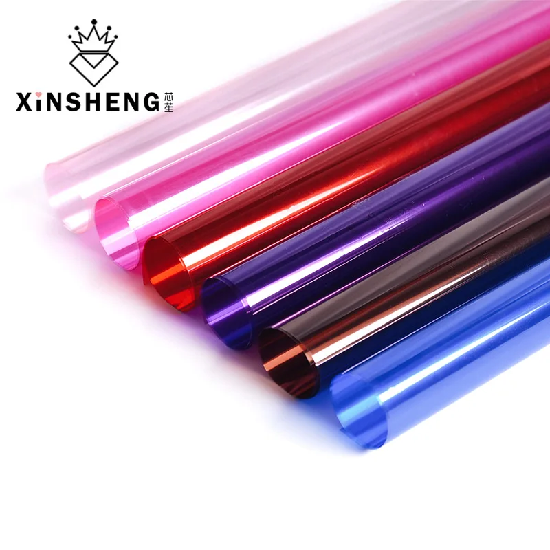 60x60 см цветные целлофановые цветы оберточная бумага для букета материал