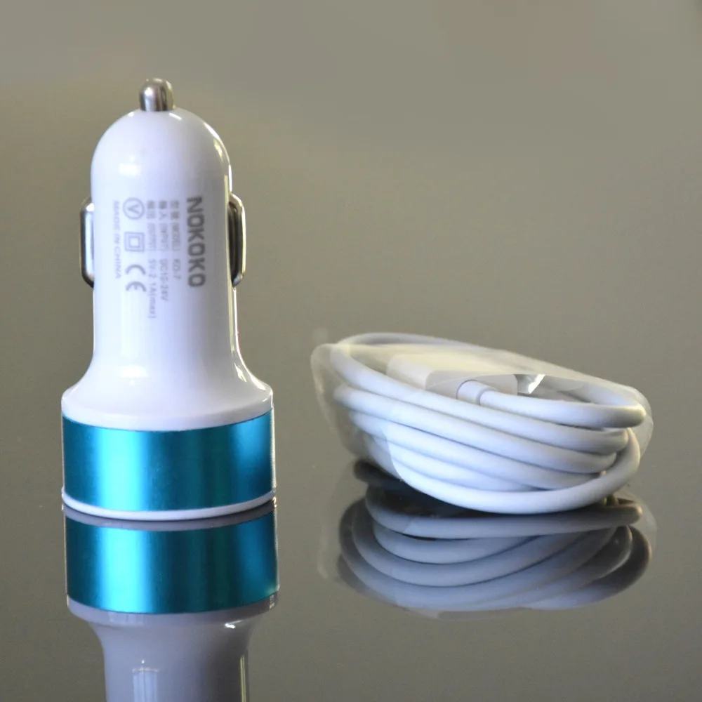 Новый USB Автомобильное зарядное устройство адаптер двойной 2 порт для iPhone 4 4S IPAD iPod