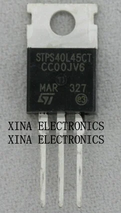 STPS40L45CT STPS40L45 STPS 40L45CT TO-220 ROHS Оригинал 10 шт./лот Бесплатная доставка набор