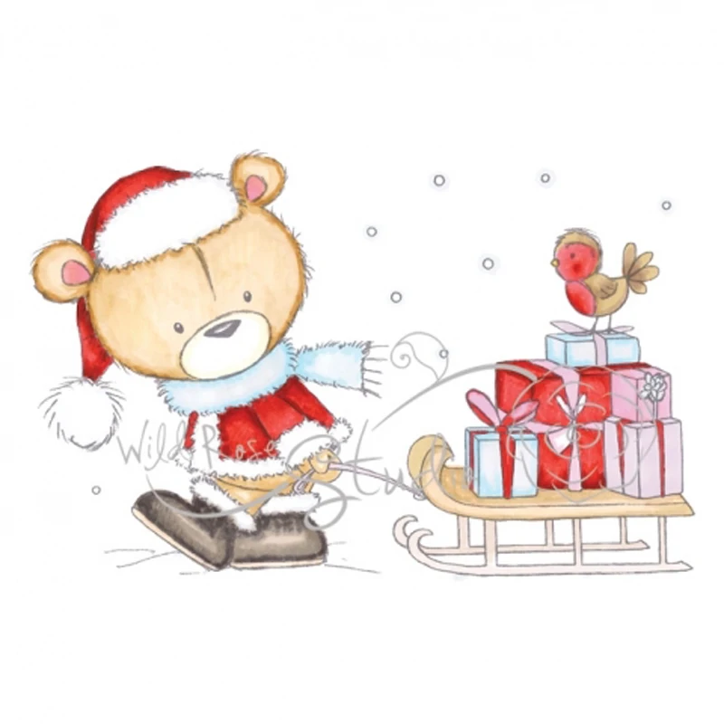 2019 Новые прозрачные штампы с изображением животных/медведей для