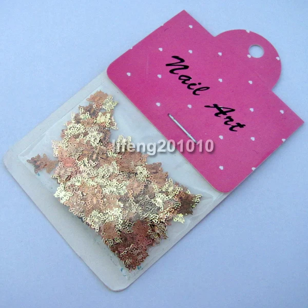 Красивая Золотая Бабочка металлик сотовый телефон искусство ногтей Наклейка