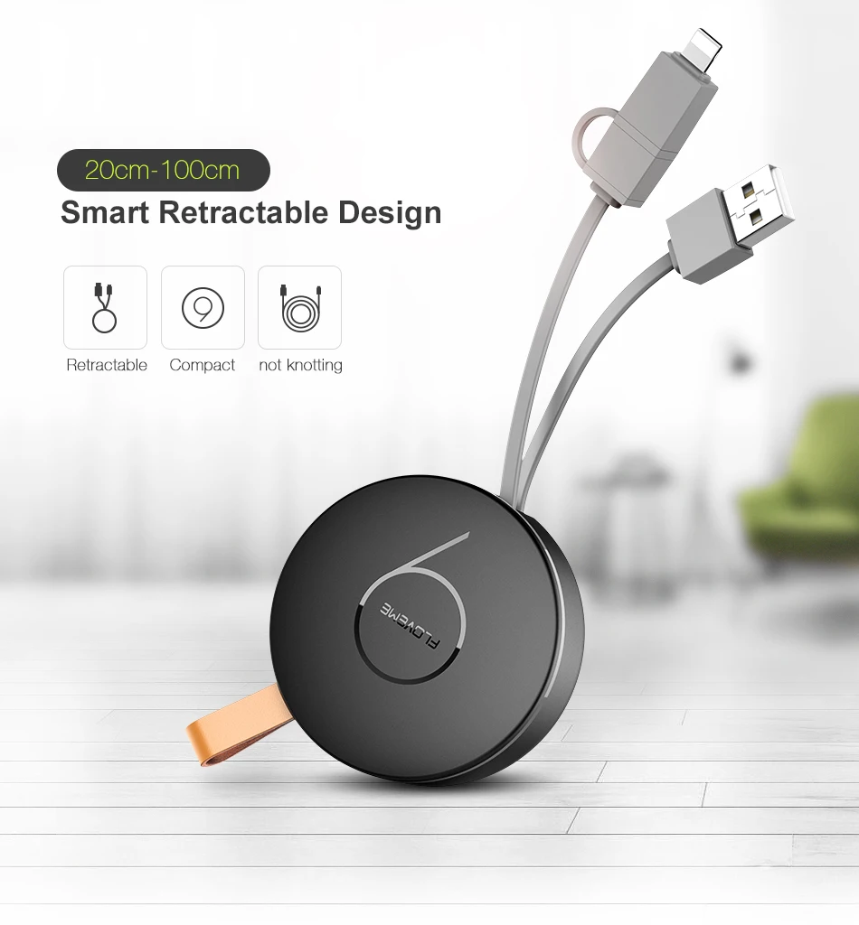 FLOVEME 2 в 1 USB выдвижной для iPhone/Micro USB кабель 2.1A Зарядка для iOS iPhone X 10 7 8 SE зарядное устройство кабели для мобильных телефонов 1 м