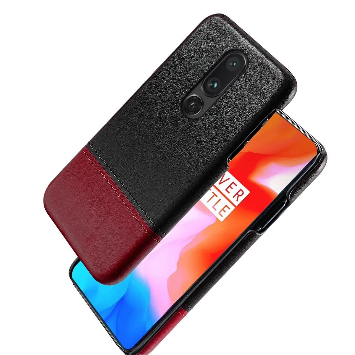For Oneplus 7 Pro Cover Ultra Thin Hard PC Back Leather Coque Anti-Scratch Protective Phone Case Slim |