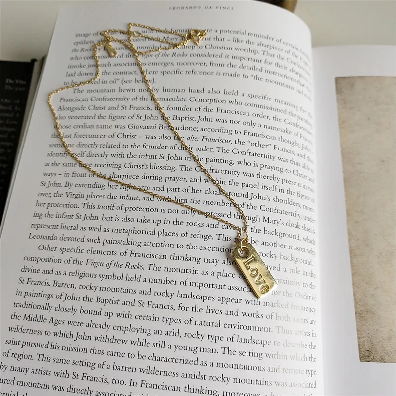 INZATT Настоящее серебро 925 проба квадратное письмо милое ожерелье ювелирные украшения для женщин День рождения милые аксессуары