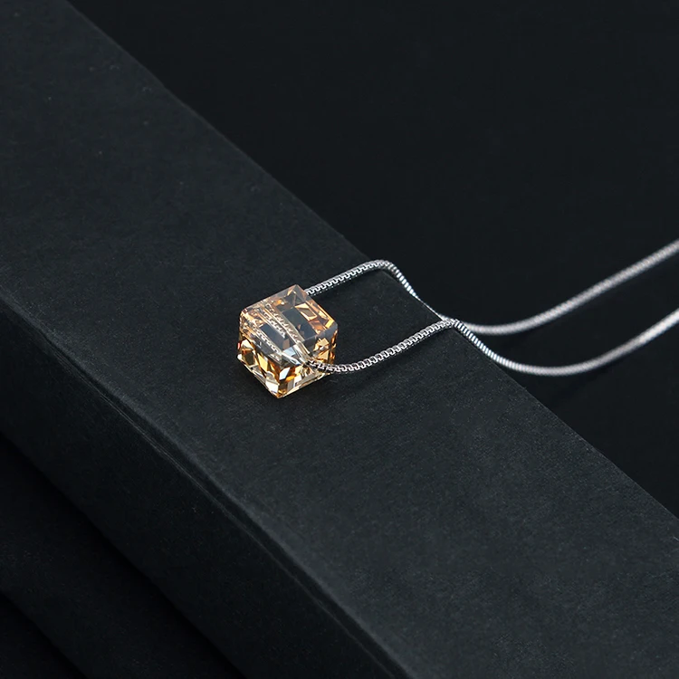 MALANDA новинка модный квадратный набор с кристаллами Swarovski ожерелье висячие серьги