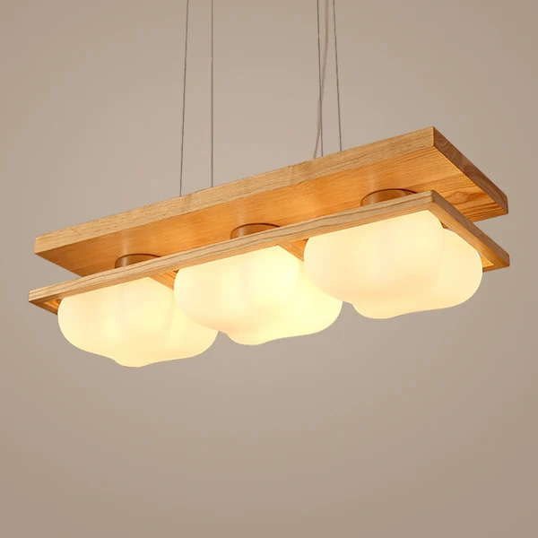 Современные деревянные стеклянные подвесные светильники. Подвесные светильники