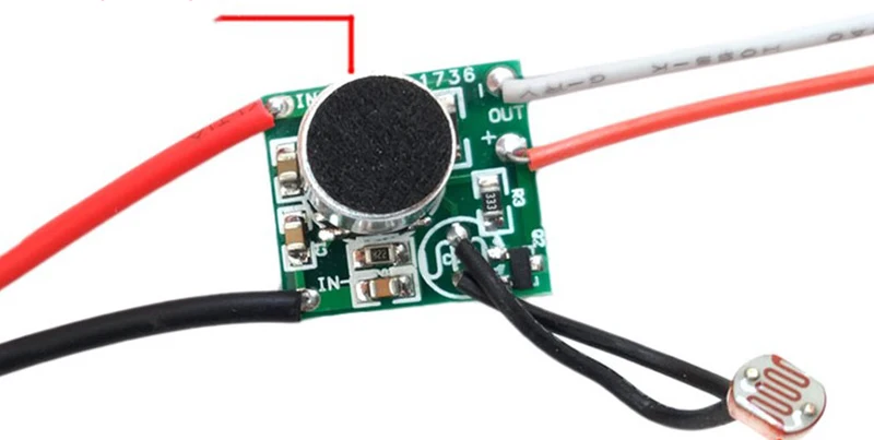 Only Circuit DIY низкая Напряжение DC управление светом звуком Сенсор DC 3 V-30 V светодиодный драйвер 5V 6 в, 12 В, 24 В постоянного тока, светочувствительная голосовой модуль автоматического включения света цепи - Цвет: Only Circuit