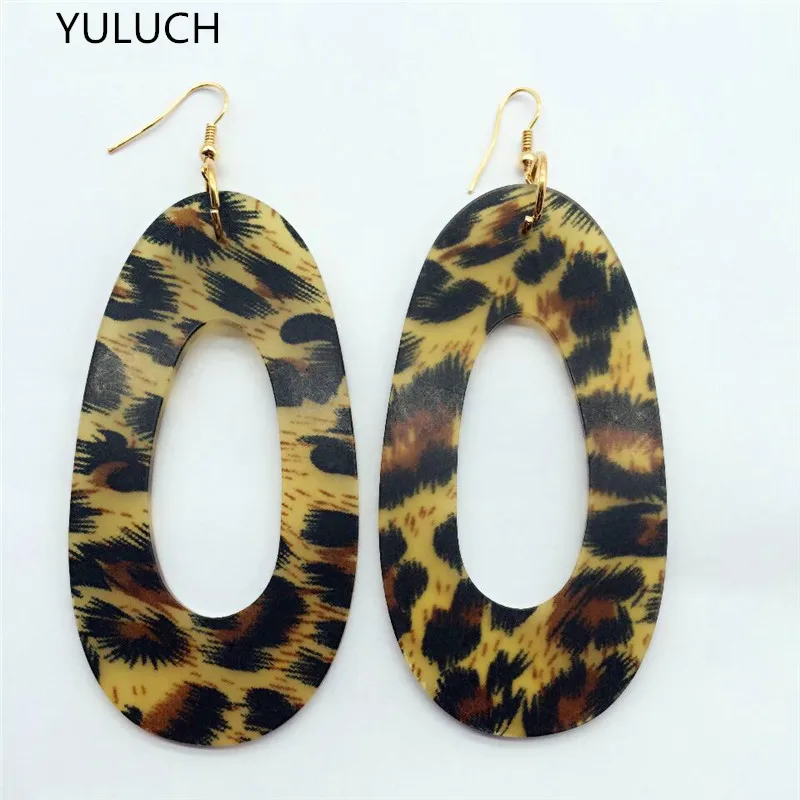 Пара 2017 новые дизайнерские большие серьги ручной работы новый дизайн акриловые |