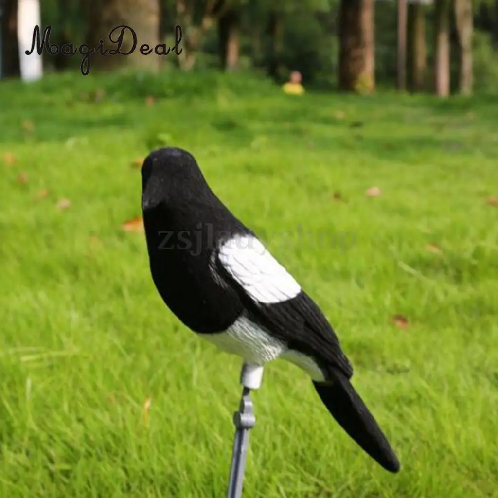 Magpie Реалистичная 1 шт. охотничья приманка для магии ловушка для стрельбы ловушка для борьбы с вредителями сад страшное чучело для Ярда поле декоративное украшение
