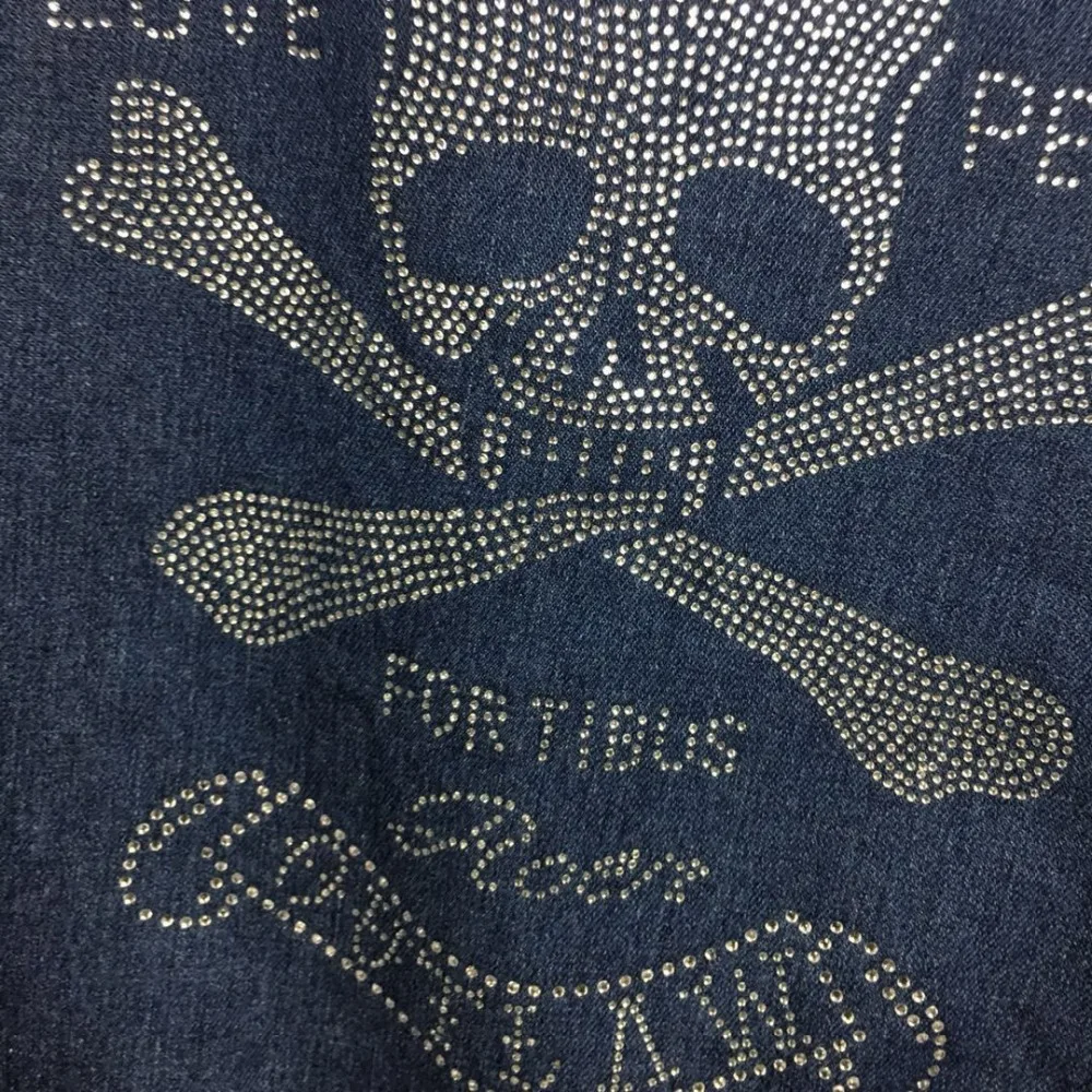 Мужская джинсовая куртка в стиле хип хоп демисезонная с черепом уличная одежда