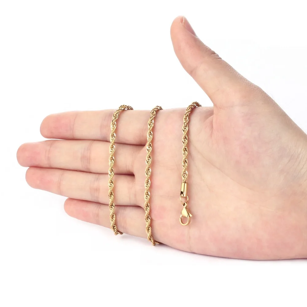 Винтажное мужское витое ожерелье с цепочкой из