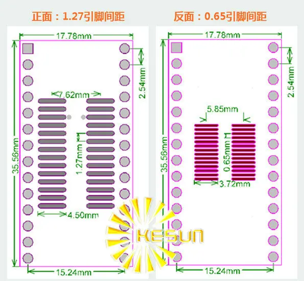 100 шт. X TSSOP28 SSOP28 MSOP28 SOP28 поворотный DIP28 28pin IC адаптер гнездо/плата адаптера PCB