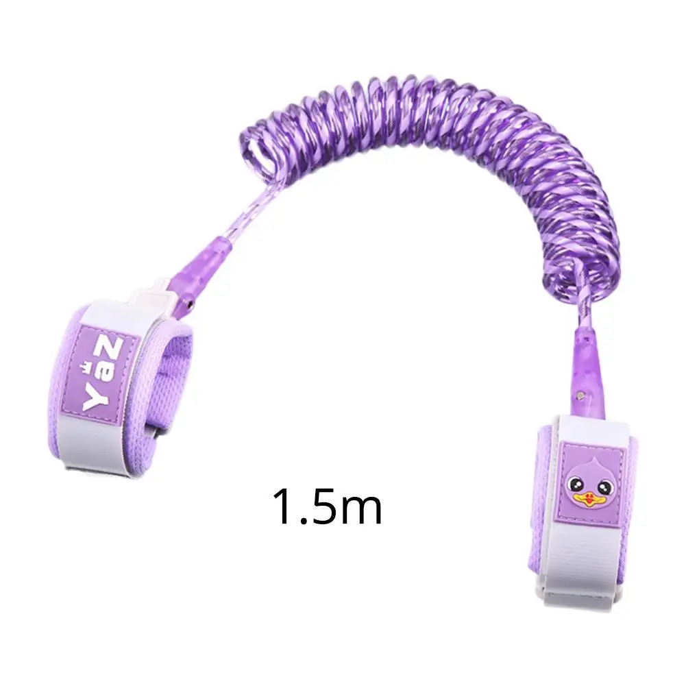 Purple 15M Reflective Anti Lost Wrist Link Toddler Leash Safety Harness for Baby Strap Rope Outdoor Hand Belt Band Anti-lost Wristband Kids - Цвет: Purple 15M