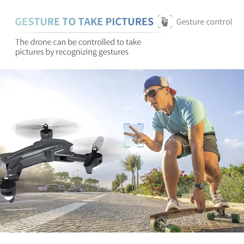 Visuo XS816 RC Drone with 50 Times Zoom WiFi FPV 4K /720P Dual Camera Optical Flow Quadcopter Foldable Selfie Dron VS SG106 M70