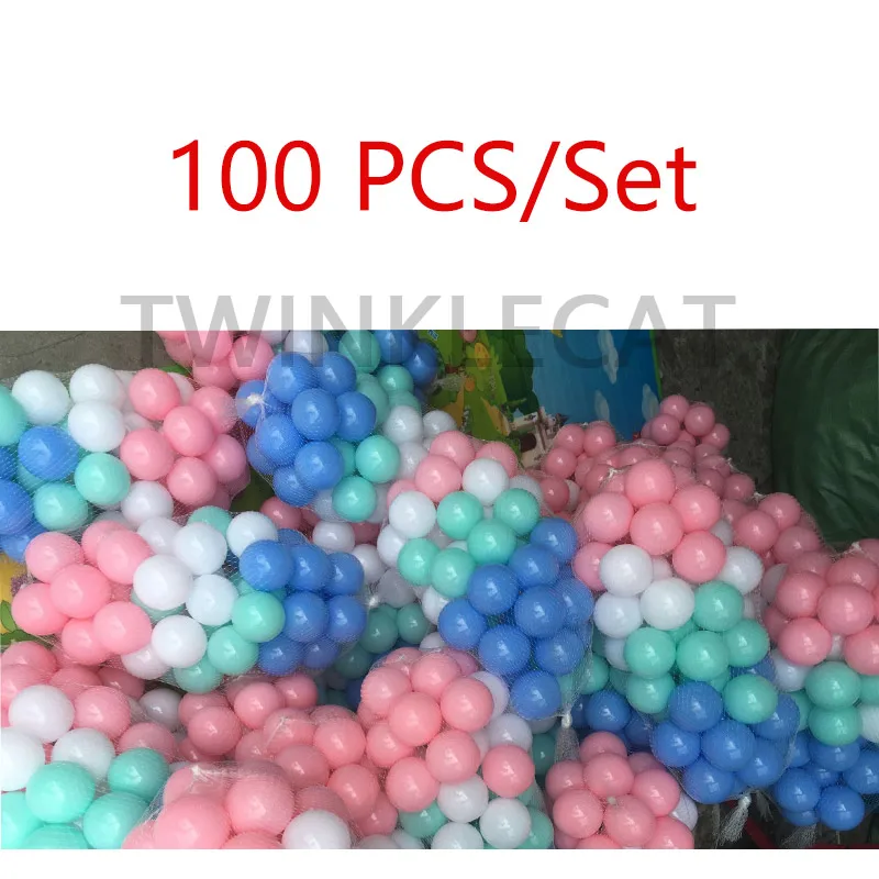 100PCS Macaron 100 шт./компл. Детские красочные милые и забавные мягкие eco-friendly Пластик океан шариков игрушки Спорт на открытом воздухе стресс воздушный играть шариками Детские бильярдный шар - Цвет: 100PCS Macaron