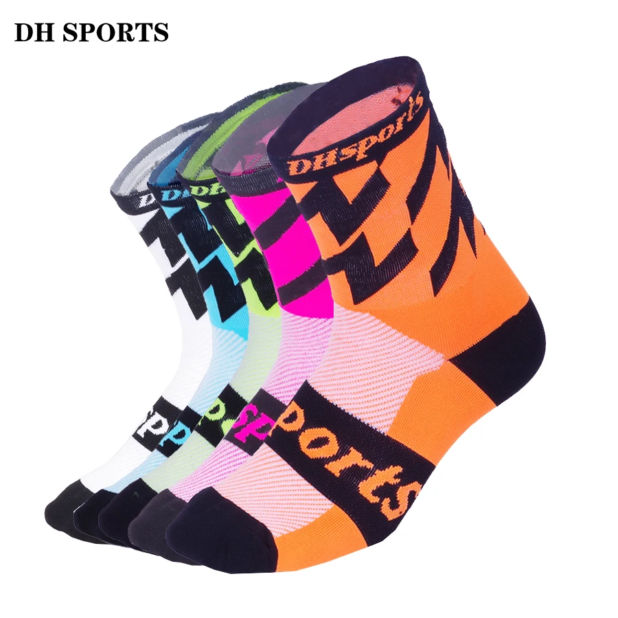 

DH SPORTS Brand New Cycling Socks Men Women Outdoor Mountain Bike Racing Footwear For Road Bike Socks Running Compression Sock