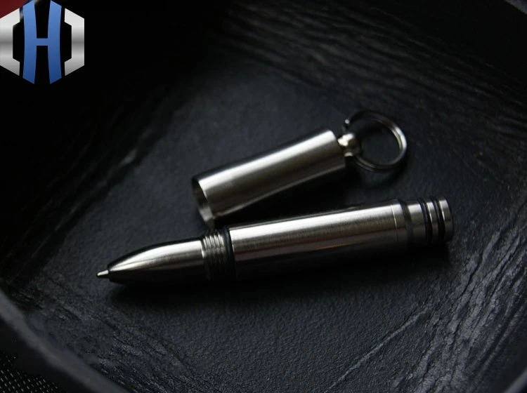EDC Titanium ручка для ключей портативная маленькая улицы металлическая шариковая