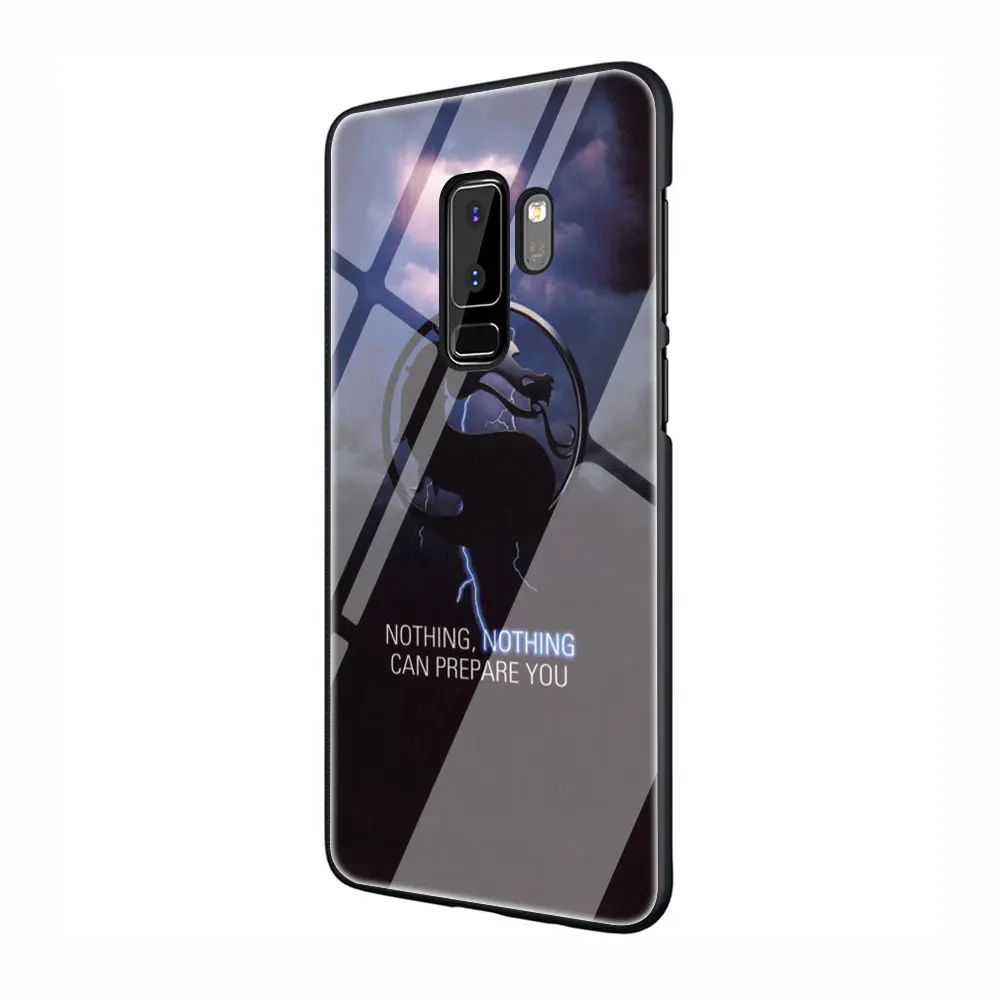 G7 Скорпион в Mortal Kombat закаленное Стекло чехол для телефона чехол для Galaxy S7 край S8 9 10 Plus, Note 8, 9, 10, A10 20 30 40 50 60 70 - Цвет: G7