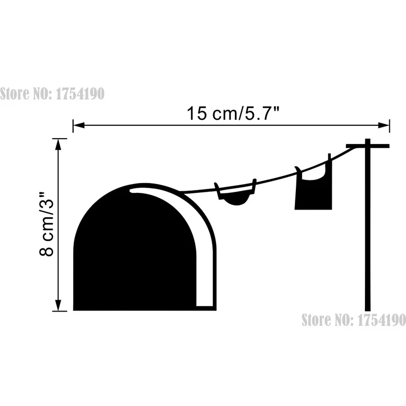 3d забавные мультяшные настенные наклейки с отверстиями для мыши детской комнаты