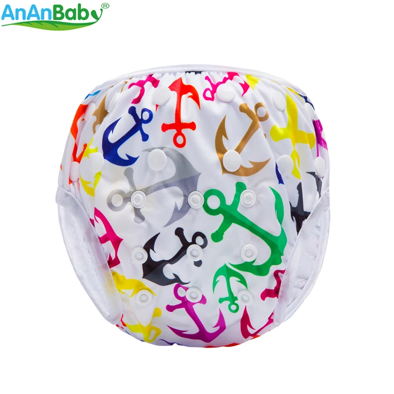 AnAnBaby купальные подгузники унисекс милые Мультяшные купальные подгузники летняя одежда для купания