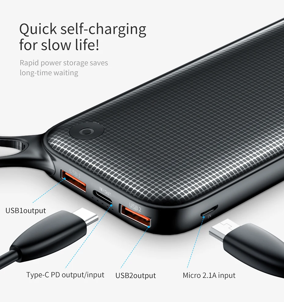 Baseus 20000 mAh Мощность банка для iPhone Xs Max XR 8 7 samsung S9 USB PD Быстрая зарядка+ двойной QC3.0 Быстрый Зарядное устройство Мощность банк MacBook