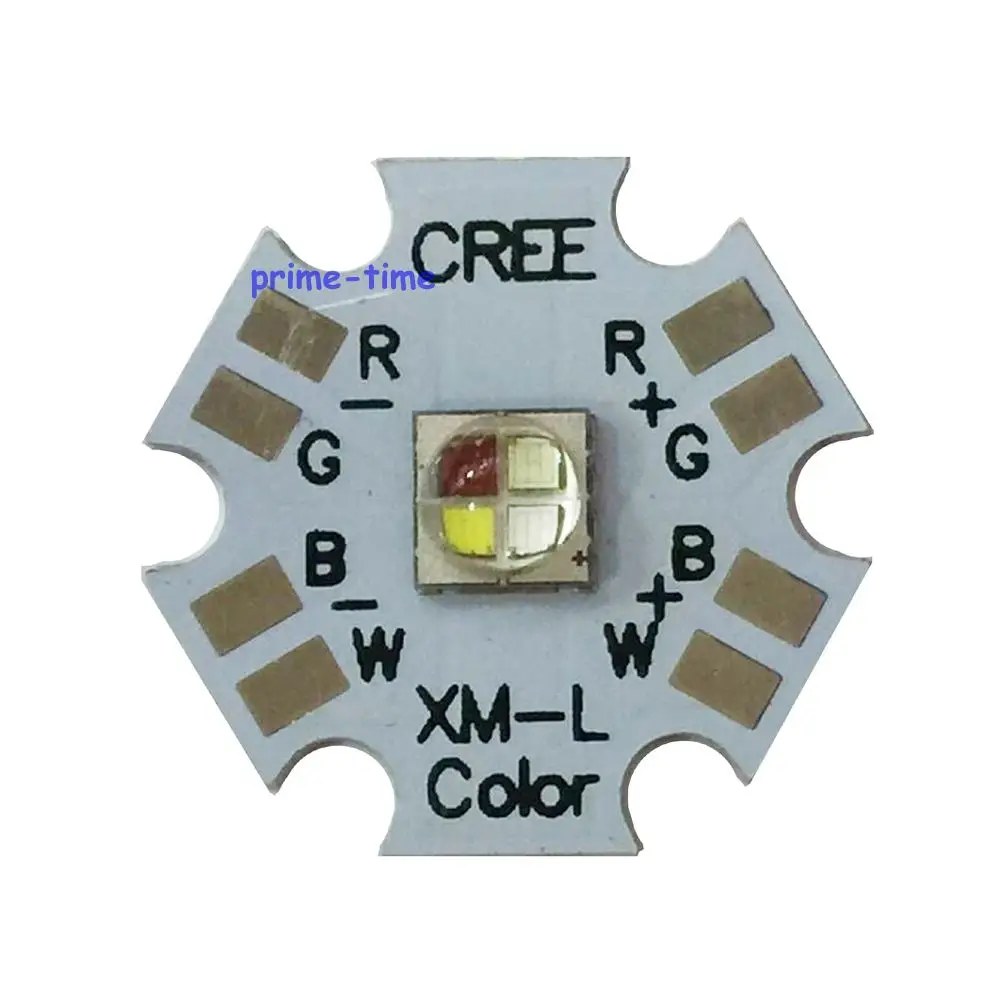 5pcs Cree XLamp XML XM-L RGBW RGBWW RGB+Cool/Warm White 12w 4 chip LED Emitter Bulb Mounted on 20mm Star PCB For Stage Light