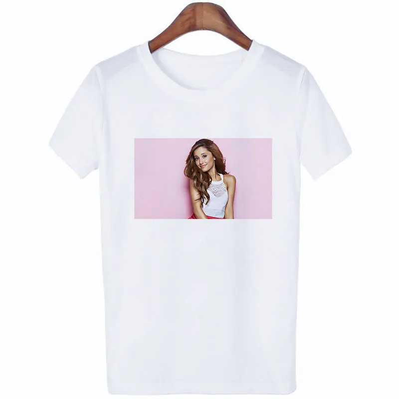 Женская одежда летняя новая футболка Ariana Grande модная хипстерская футболка для отдыха Harajuku Эстетическая уличная женская футболка