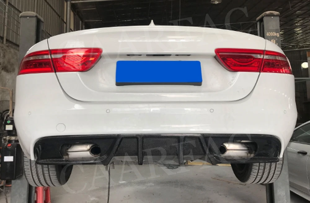 Карбоновый задний бампер для губ Диффузор для Jaguar XE автомобильный бампер фартук защитная пластина