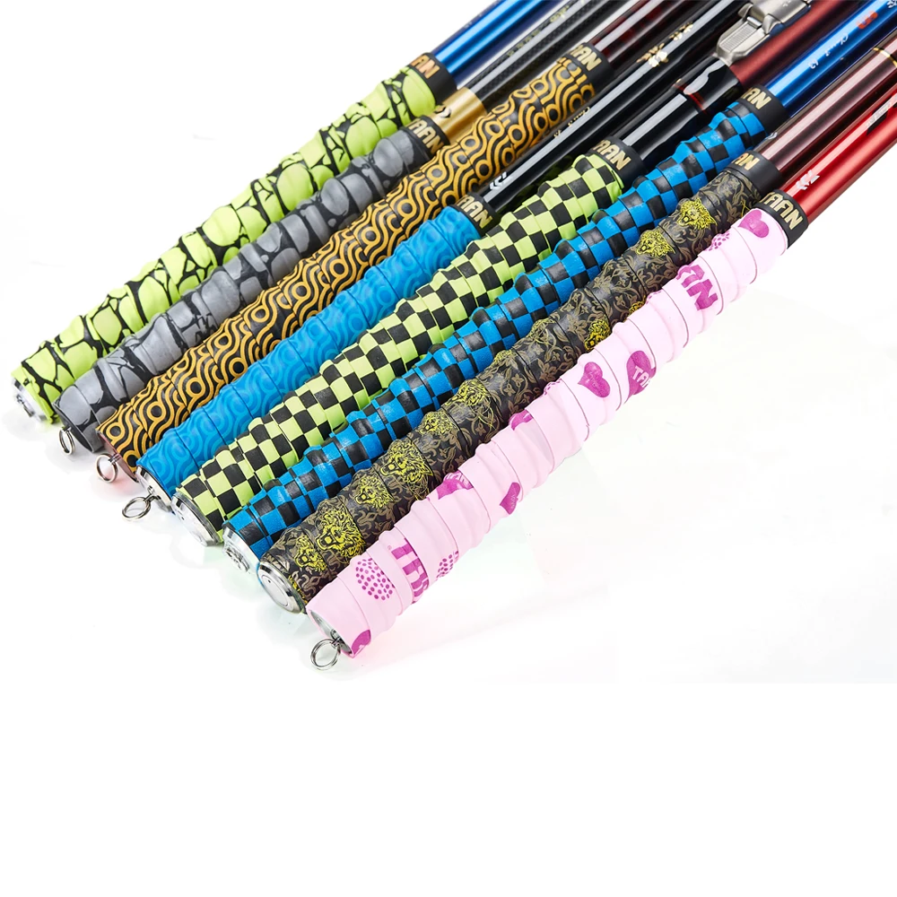 

3Pcs/lotTAAN Anti-slip Sport Fishing Rods Over Grip Sweat band Griffband Tennis Over grips Tape Fishing Rods Grips Sweatband