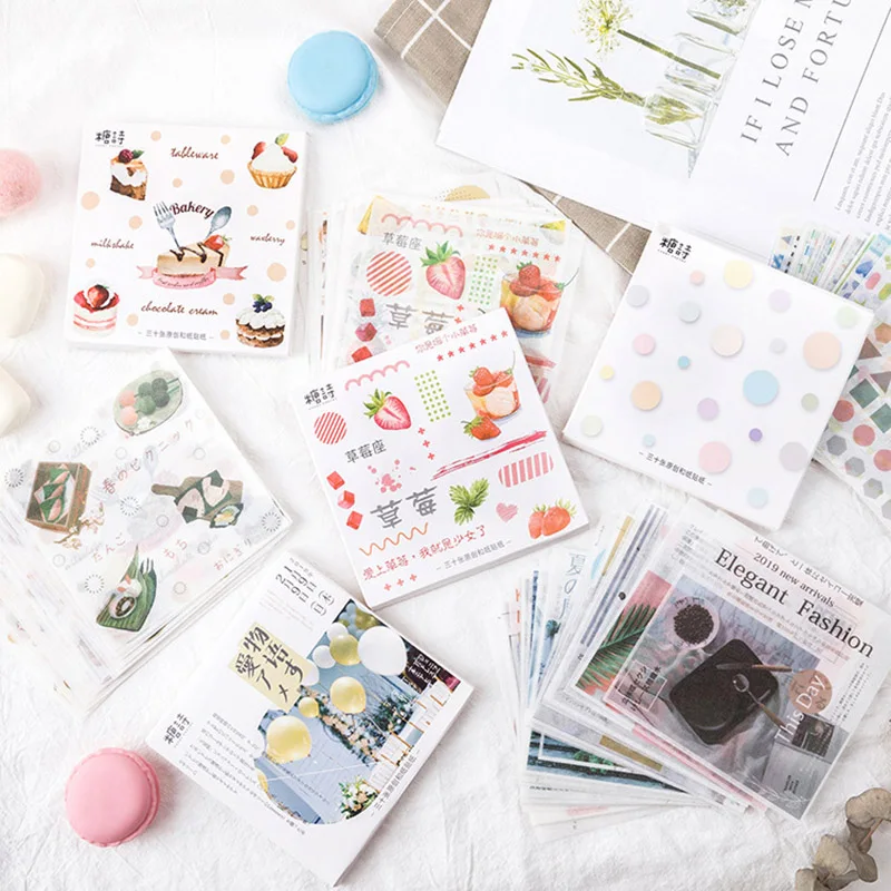Милые фрукты канцелярские наклейки Kawaii Наклейки с пейзажем пуля бумага для