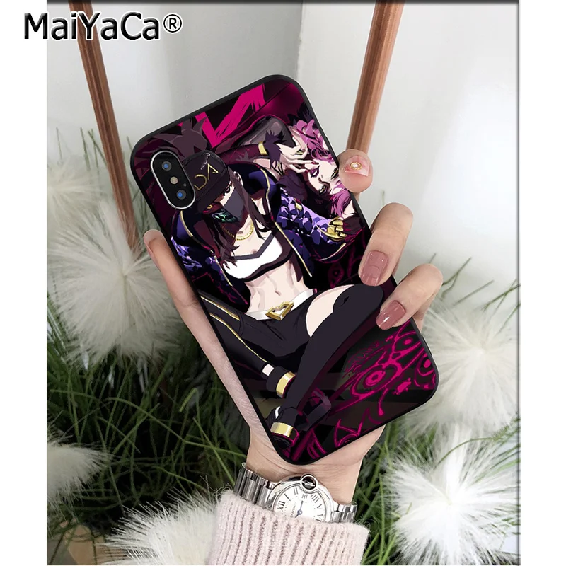 MaiYaCa virtual girl band KDA Akali TPU мягкие Аксессуары для телефона чехол Apple iPhone 8 7 6 6S Plus X XS MAX 5 5S