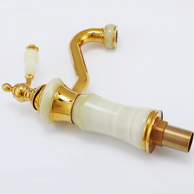 Нефритовый смеситель для раковины в европейском стиле под античный мрамор