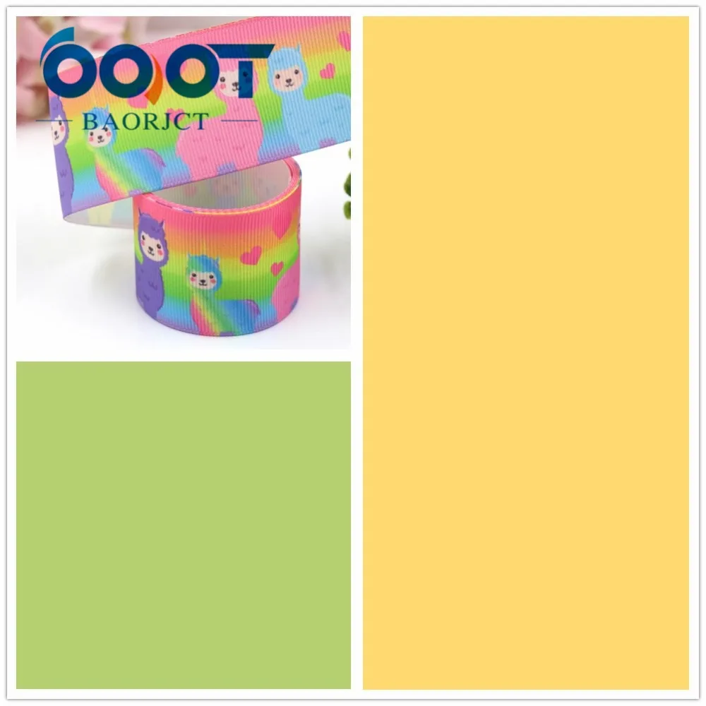 OOOT BAORJCT I-19221-420, 38 мм, 10 ярдов мультфильм тепловой передачи печатных корсажные ленты, лук крышка DIY аксессуары украшения