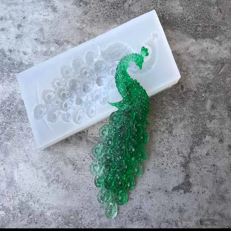 1 шт. силиконовая форма для мыла в форме павлина украшение торта мастикой