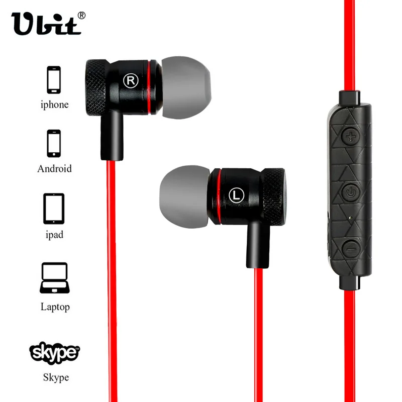 Ubit Smart Bluetooth Earphone Wireless Sport 4.1 In-ear Stereo Music Earphones M9 With Microphone Headsfree | Электроника