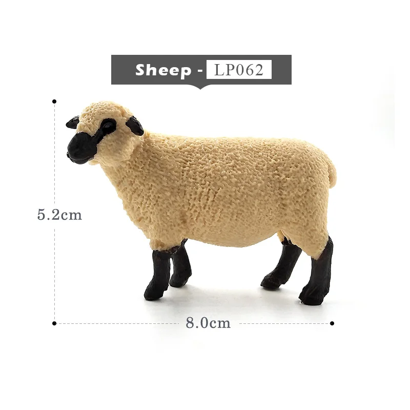 Sheep Моделирование лесных животных модель волк, овца рисунок Фея садовое пластиковое украшение развивающие игрушки фигурка статуи подарок для детей - Цвет: Sheep