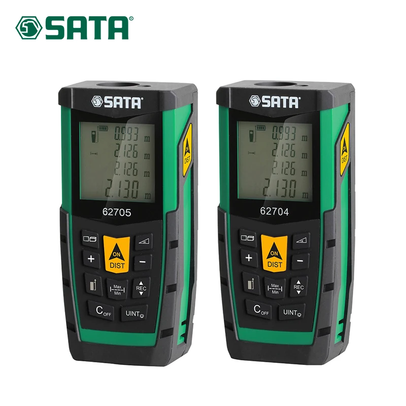 SATA прецизионный измерительный инструмент, Инфракрасный Ручной лазерный дальномер 60-80 м электронный комнатный инструмент 62704