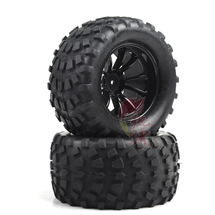 2 шт. дикий Monster Truck Покрышки обод колеса для 1/10 hex концентраторы 12 мм Весы RC