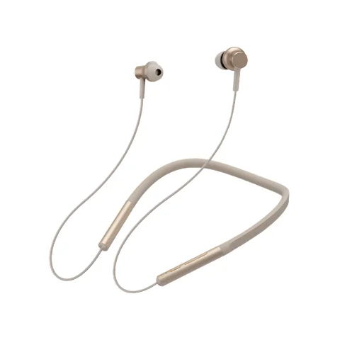 Xiaomi mi Bluetooth наушники с шейным воротником, гарнитура, Беспроводные спортивные наушники mi c music, магнитные стильные модные наушники для телефона - Цвет: Gold