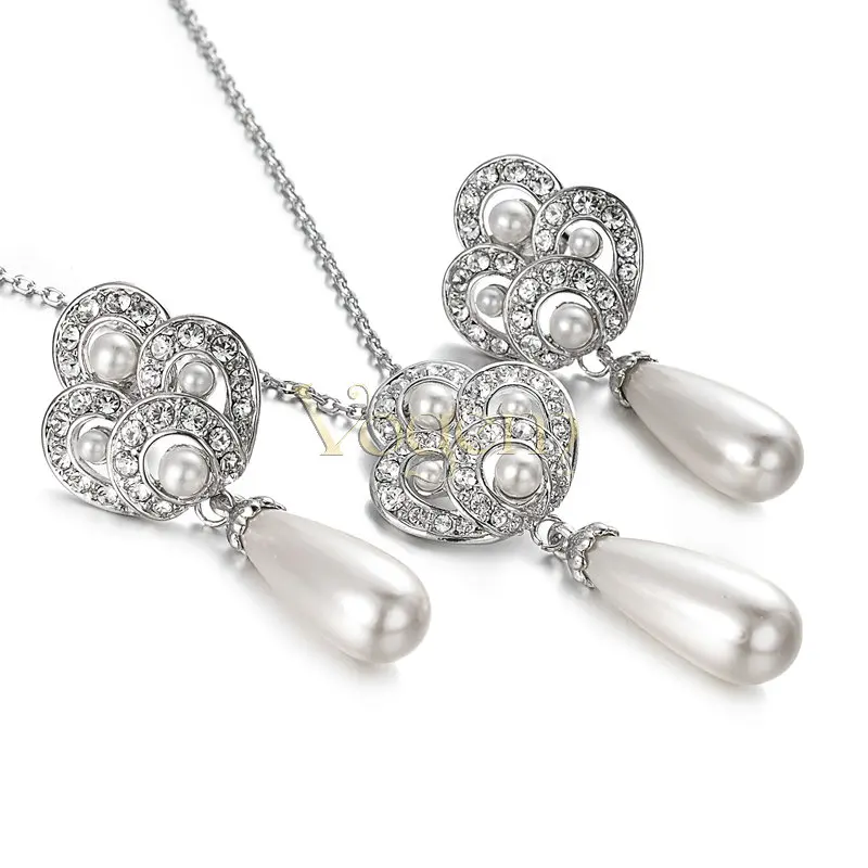 VOGEM белый серьги пресноводный жемчуг колье серебро 925 ювелирных изделий