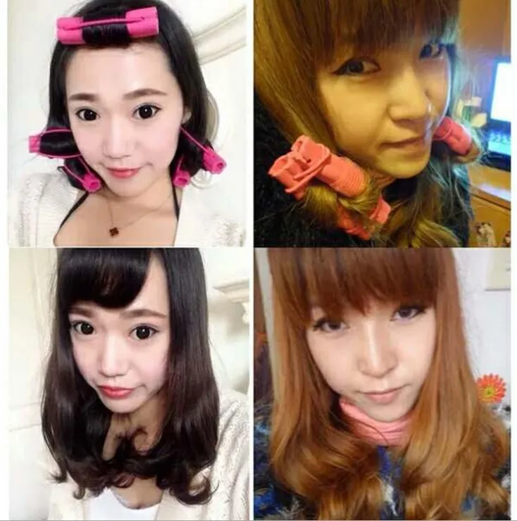 Бигуди для волос 6 шт. набор губки завивки Укладка инструмент сна бигуди длинных