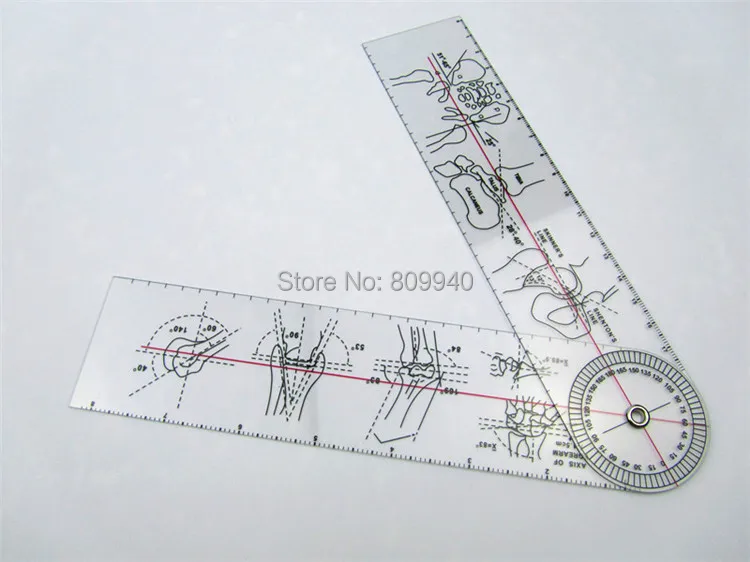 Спинальный Гониометр Дистальный радиулярный сустав линейка медицинская Угол