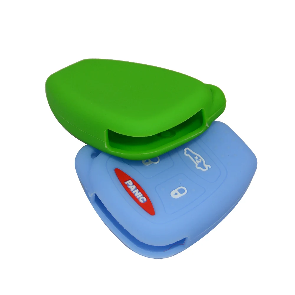 OkeyTech 4 кнопки Мягкий силиконовый чехол для ключей от машины крышка Chrysler 300 осина