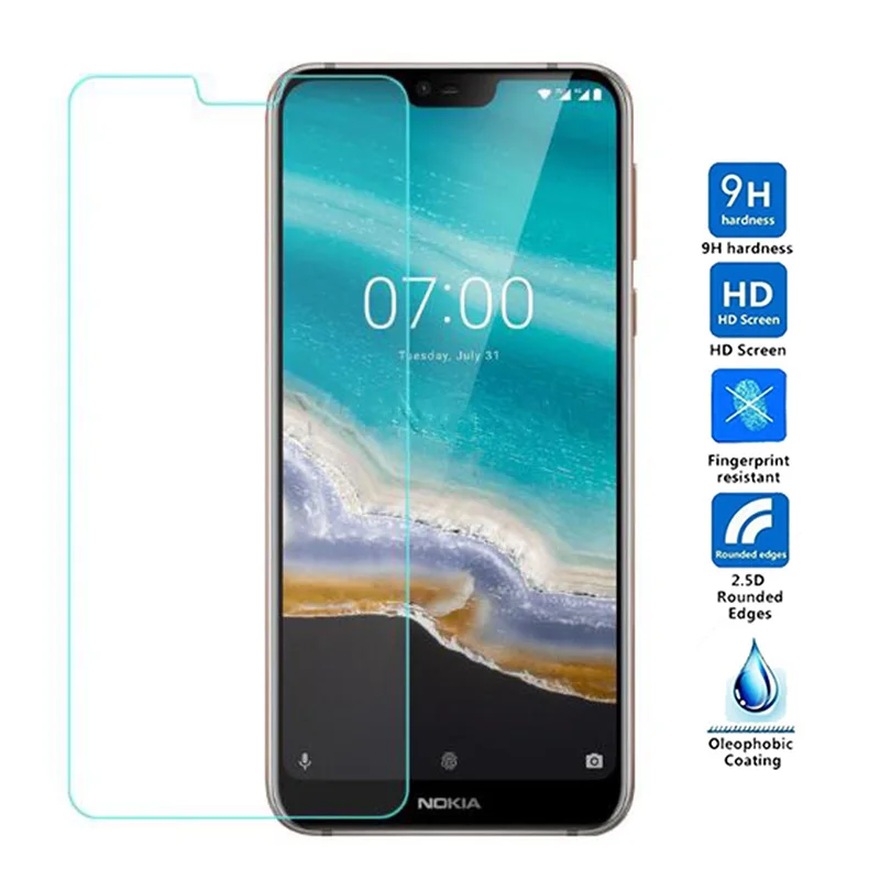 Закаленное стекло 9H 2.5D для Nokia 6() 7 3,2 7,1 8 8,1 Plus X5 X6 X7 X71, защитная пленка для экрана телефона