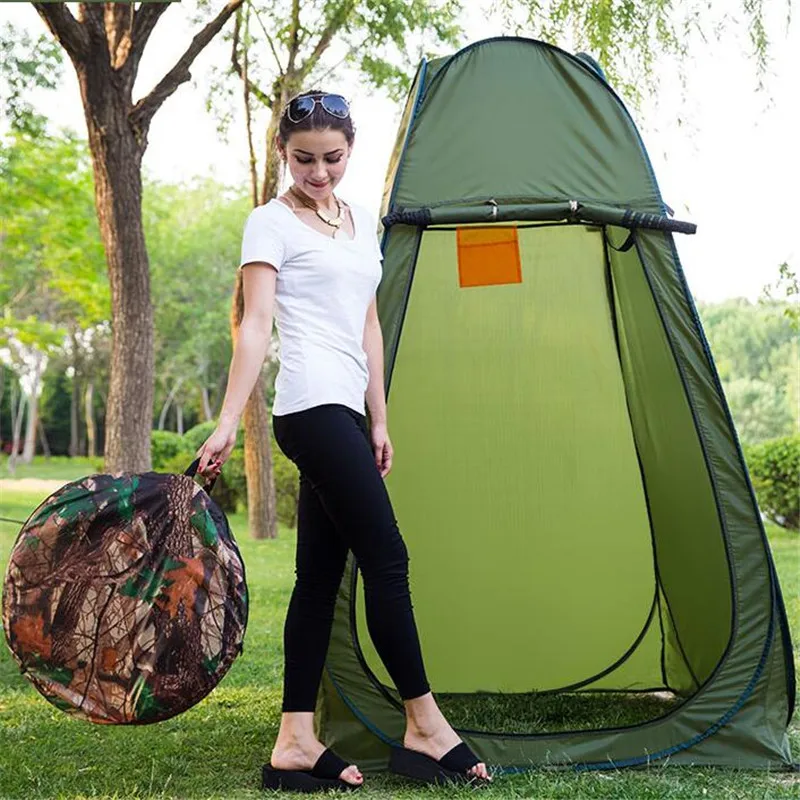 Портативный конфиденциальности Душ Туалет Кемпинг Pop Up Палатка камуфляж/УФ