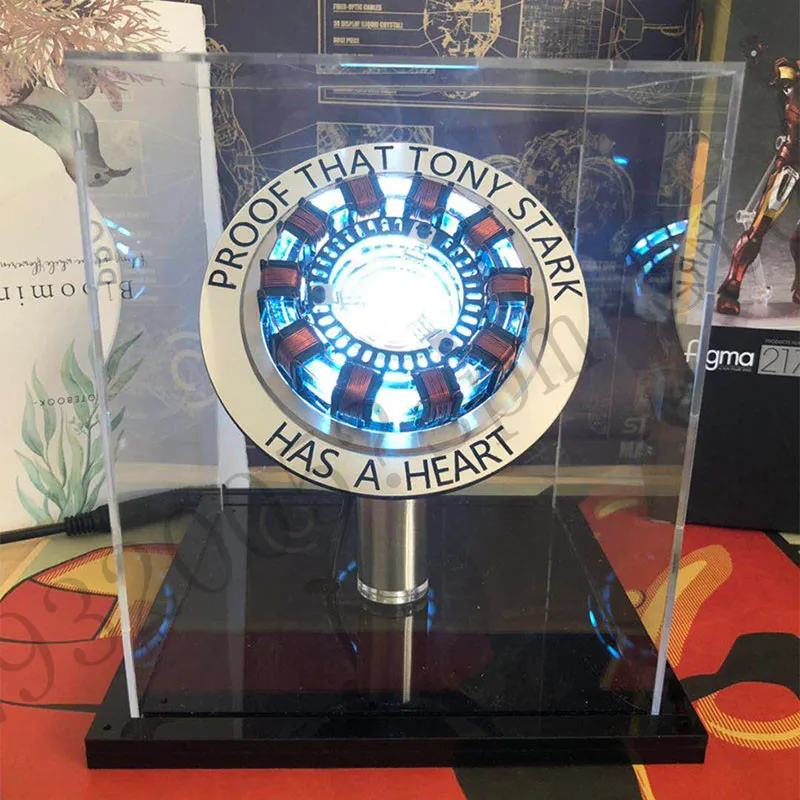 Мстители 1:1 Железный человек дуговой реактор фигурка MK2 Ironman реактор Tony Stark Arc реактор diy части модели игрушки с светодиодный светильник