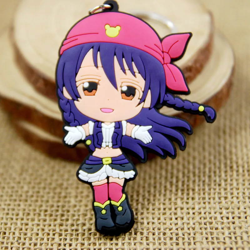 9 шт./лот LOVELIVE игрушки брелоки LOVE LIVE Doll Honoka kotory Umi Eli Nozomi Maki Rin Hanayo Nico фигурка кулон из
