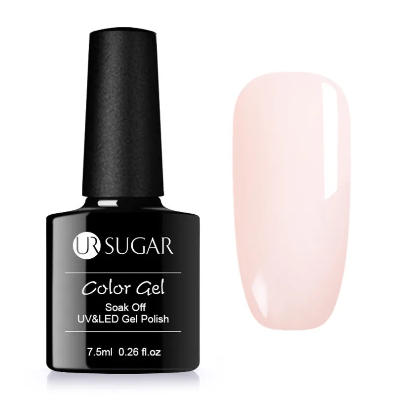 Jelly 1 Ur Sugar 7,5 мл желе-розовый Гель-лак полупрозрачный Гель-лак замачиваемый дизайн ногтей УФ светодиодный Гель-лак здоровый цвет ногтей - Цвет: Jelly 1