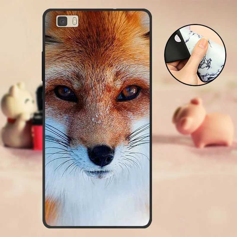 T16 Чехол для huawei ALE-L21 Funda для huawei P8 Lite, черный чехол из ТПУ и силикона для huawei P 8 Lite, чехол для телефона P8Lite - Цвет: T16